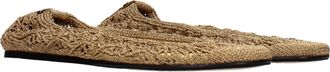 Isabel Marant Womens Gold Fabric Ballet Flats