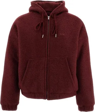 Arte Giacca con cappuccio in lana cotta - - Sweatshirts & Hoodies - Uomo - Rosso - L
