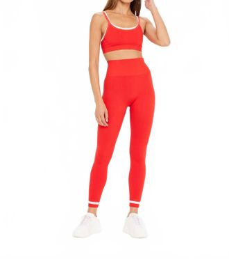 The Upside Form Seamless 25In Midi Pant In Chili