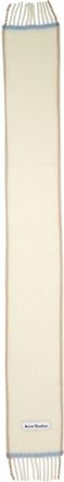 Acne Studios Valley Fringe Scarf in White at Nordstrom