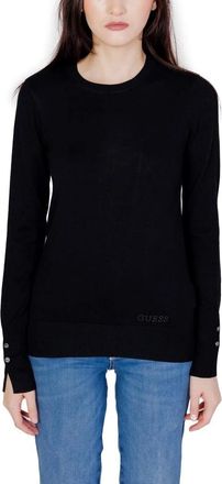 Guess Elinor Sweater - Dames - Ronde hals truien - Zwart - S - Katoen - Truien & Vesten