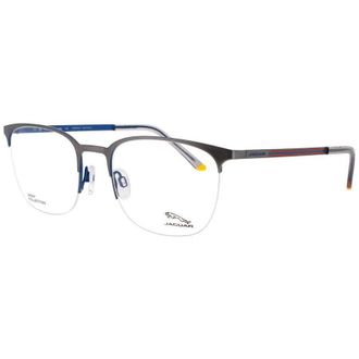 Jaguar Mens Grey Rectangular Eyeglass Frames Jg33624