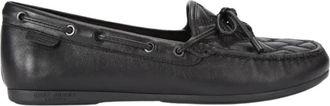 Kurt Geiger Eagle Moccasin Drench Flat - Dames - Bootschoenen - Zwart - 36 EU - Leer - Schoenen