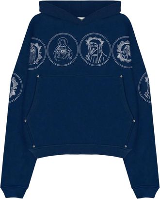 Rough. Halo hoodie - unisex - Cotton - M - Blue
