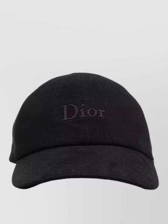 Dior curved brim baseball cap structured crown design