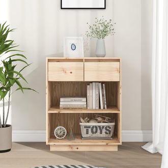 vidaXL Mesa Consola De Madera Maciza De Pino 60x34x75 Cm Vidaxl