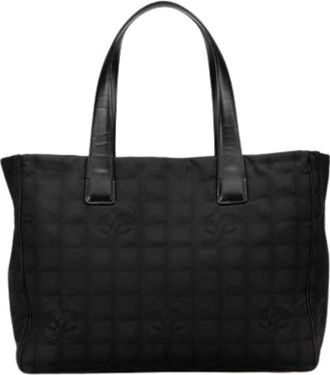 Chanel Pre-owned Nylon Schoudertas - Dames - Vintage Shopper - Zwart - ONE Size - Nylon - Vintage