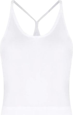 Osklen scoop-neck tank top - women - Viscose/Linen/Flax - M - White