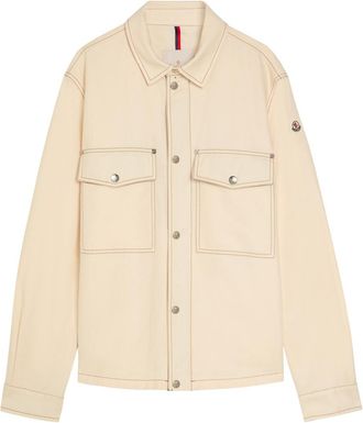Moncler Watagua Cotton and Linen-blend Overshirt - Ecru - 4 (UK42 / XL)