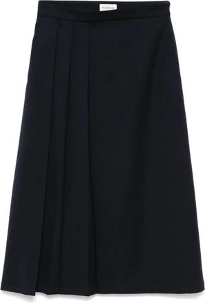 P.A.R.O.S.H. 012 Blu Gonna Midi Rok - Dames - Midirokken - Zwart - S - Polyester - Rokken