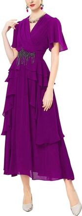 Burryco Burryco Short Sleeve Midi Dress