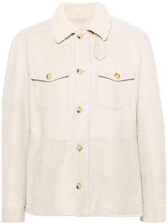 Brunello Cucinelli Giacca con colletto shearling - Toni neutri