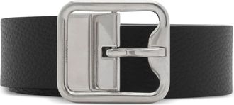 Burberry reversible leather B-buckle belt - men - Calf Leather/Palladium Plated Brass/Calf Leather - 105 - Blue