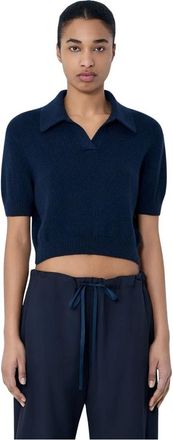 Khaite Tops, Dames, Blauw, M, Wol, Leni Top