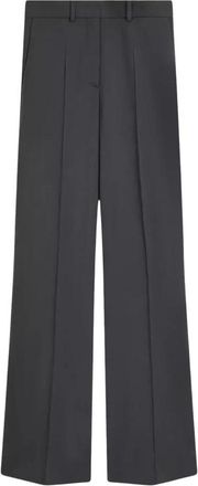 Joseph Morissey Tailoring Wool Stretch Broeken - Dames - Wijde Broeken - Grijs - XS - Wol - Broeken