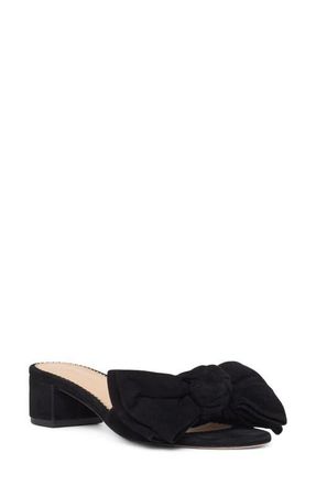 Cinq &agrave; Sept Faith Suede Slide Sandal in Black at Nordstrom, Size 9.5Us