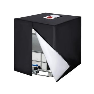 OEM Cubierta Para Deposito Ibc 1000 L - Tela 420d Antirradiaci&oacute;n Uv - Cierre Con Cremallera - Protecci&oacute;n Exterior Total - 120 X 100 X 116 Cm