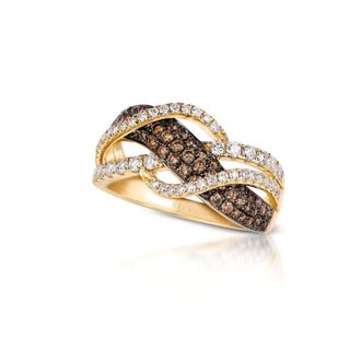 Le Vian Ladies Chocolate Gladiator Rings set in 14K Honey Gold