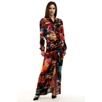 Moschino Multicolor Viscose Casual Womens Dress