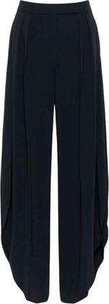 Max Mara Flared Broeken - Dames - Wijde Broeken - Blauw - 2XS - Broeken