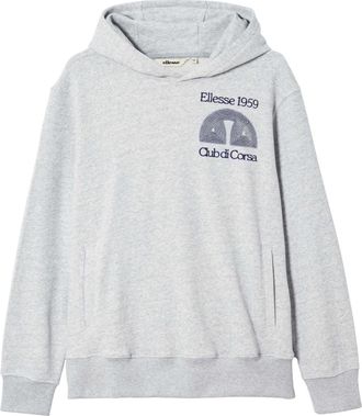 Ellesse Heren Club Di Corsa Hoodie (Lichtgrijs Melange)