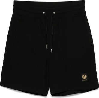 Belstaff logo-patch shorts - men - Cotton - S - Black