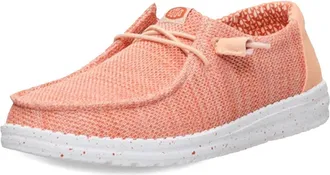 Hey Dude Womens Wendy Stretch Sox Casual Shoe In Peach