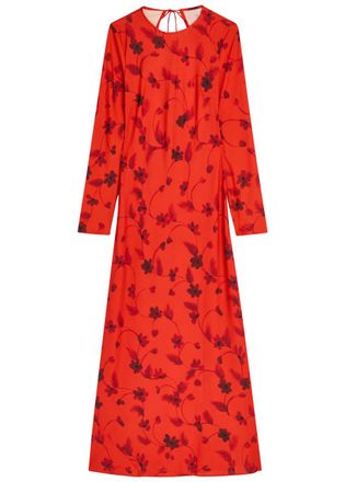 Faithfull The Brand Mesa Floral-print Maxi Dress - Red - XL (UK16 / XL)