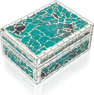 Tiramisu Aegean Crackle Mosaic Decorative Box