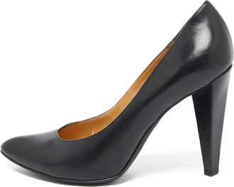 Marc Jacobs pre-owned 100mm almond-toe leather pumps - Black