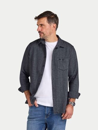 Raging Bull Long Sleeve Brushed Herringbone Shirt in Charcoal at Nordstrom, Size Xxx-Large