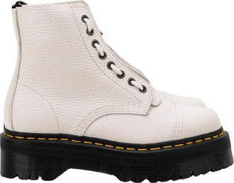 Dr. Martens Sinclair Platform Boot - Dames - Veterlaarzen - Wit - 39 EU - Leer - Schoenen