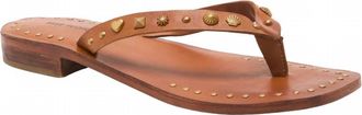Free People Womens Tide Flip Flop Sandals In Luggage Leather