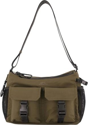 A.P.C. Trek Bag - Heren - Schoudertassen - Bruin - ONE Size - Nylon - Tassen