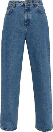 R&oacute;he Jeans, Dames, Blauw, S, Katoen, Bruun Wide-Leg Jeans