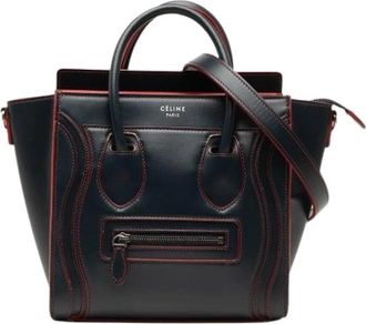 Celine Pre-owned Luggage Tote - Dames - Vintage Handtas - Blauw - ONE Size - Leer - Vintage