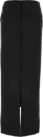 Givenchy Wollen Mix Rok - Dames - Maxi Rokken - Zwart - XS - Wol - Rokken