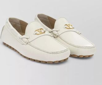 Valentino Garavani driver moccasins round toe rubber sole