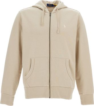 Polo Ralph Lauren Cotton Zip Hoodie with Front Kangaroo Pockets