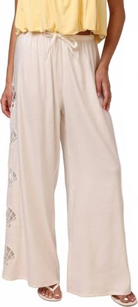 Shore Leave Shelly Relaxed Wide-Leg Pant In White
