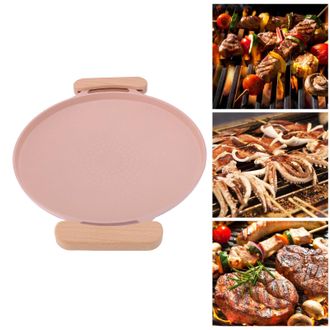 Infinite [griglia] [tavolo Per Barbecue Da Piano Cottura] Alluminio Antiaderente Con Manici Per Barbecue Da Interno/esterno, Rosa