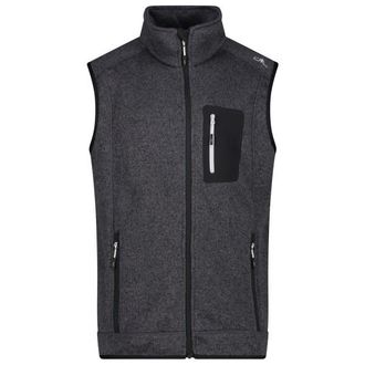 F.lli Campagnolo Vest Jacquard Knitted Fleecegilet f&uuml;r Herren | grau
