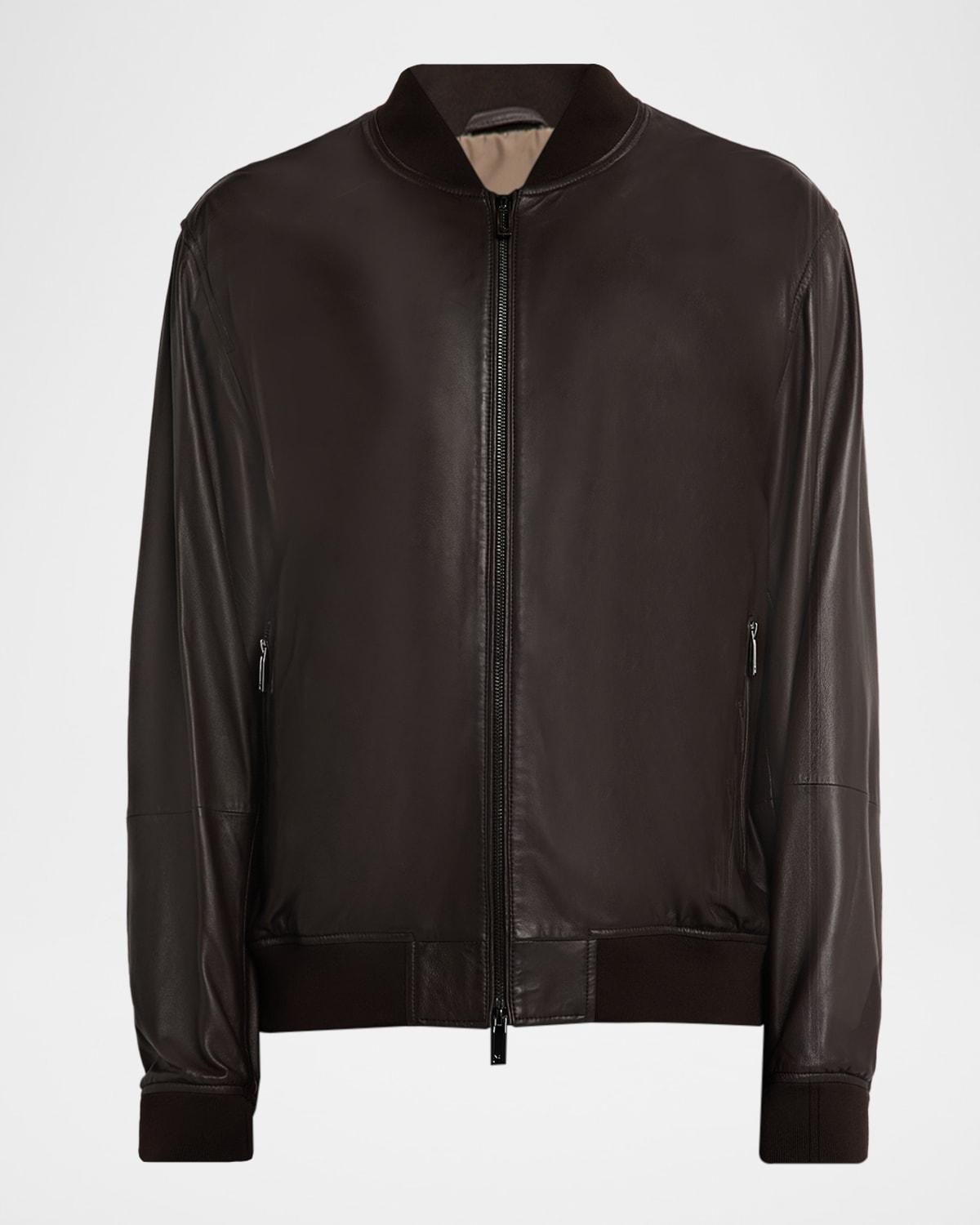 Men's Emporio Armani Leather Jackets - up to −83% | Stylight