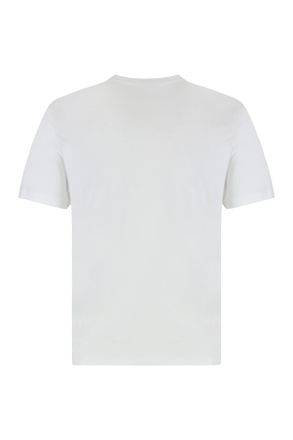 Maison Kitsun&eacute; Fox Logo-Embroidered Cotton T-Shirt - White