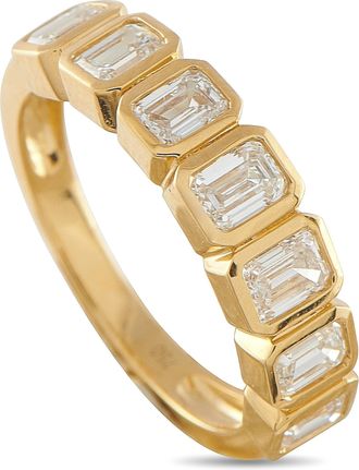 Luxury Bazaar 18K Yellow Gold 1.50ct Diamond 7-Stone Ring ALR-19995-Y