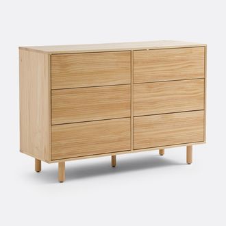 La Redoute Interieurs Ladekast 6 lades, in massief dennenhout, Ravi