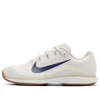 Nike Court Air Zoom Vapor 12 HC Summit White Phantom Gum Medium Brown Binary Blue FV5552-100