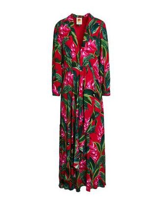 Farm Rio DREAM GARDEN RED MAXI DRESS