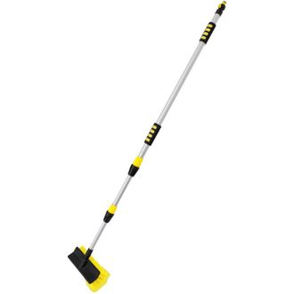 ECD Germany Spazzola di Lavaggio Telescopica per Auto Morbida - Allungabile 130-300 cm - Idrospazzola Autolavaggio Spazzolone Pulizia Cura per Auto Camper Camion