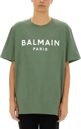 Balmain T-Shirt With Logo-Uomo